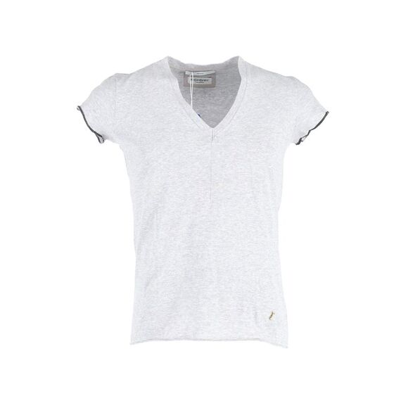 SAINT LAURENT Other - Yves Saint Laurent V-Neck T-Shirt in Light Grey Cotton